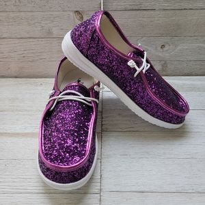 CORKYS- KAYAK PURPLE GLITTER SNEAKERS